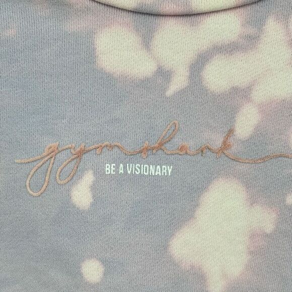 Gymshark Cropped Tie Dye Sweatshirt Medium - Picture 5 of 5